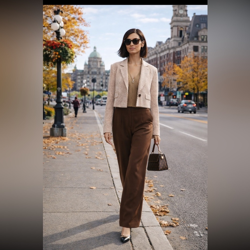 Anthropologie NWT Maeve Cropped Knit Blazer Size XS.